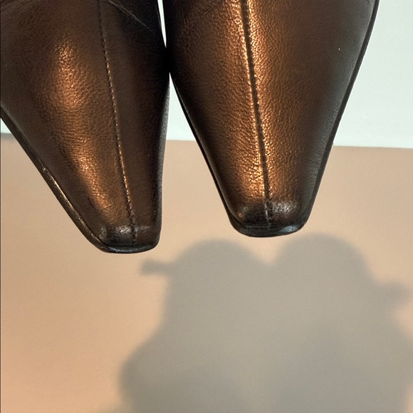 Donald J. Pliner Dark Brown Heeled Boots - Picture 9 of 10